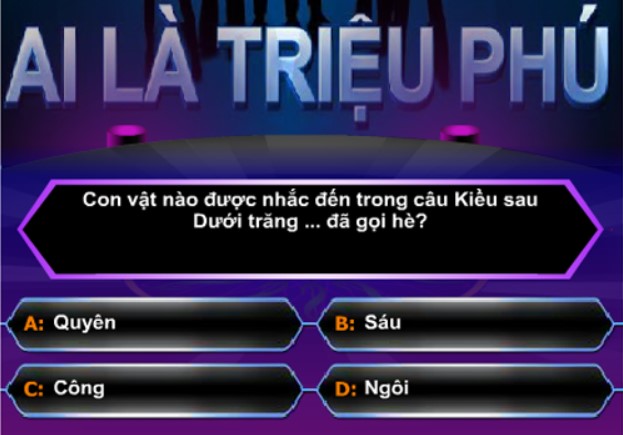 Ảnh minh hoạ: Game Ai là triệu phú (1)