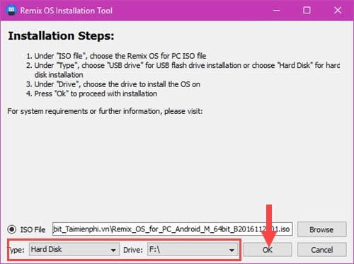 Ảnh minh hoạ: cài Remix OS song song với Windows (4)