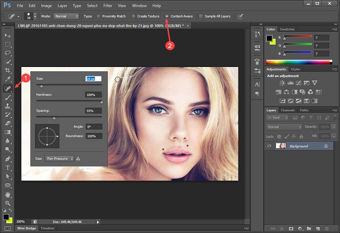 Ảnh minh hoạ: Dùng photoshop cs6 cơ bản (3)